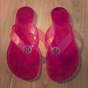 Pink Tory Birch Flip Flops